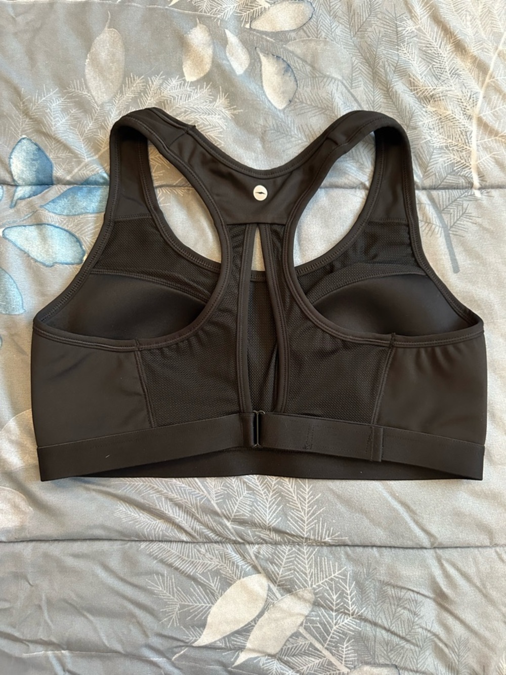 EUC Avia Black Racerback Performance Sports Bra Sz L (12-14) - Picture 2 of 5